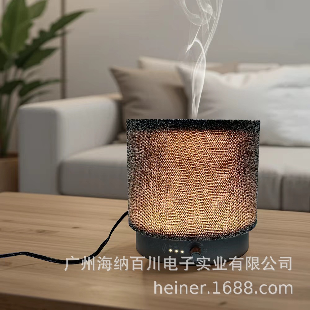 고질감 초음파 패브릭 가습기, 무소음 에센셜 오일 분무 아로마테라피 기계, 정화 및 확산 기계