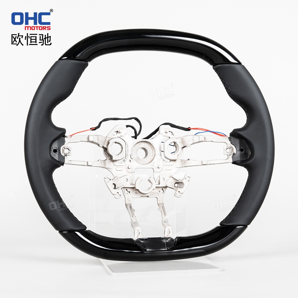 Suitable for the new Xiaomi SU7, modified and upgraded with high-end transfer spray black car steering wheel, non-destructive installation
