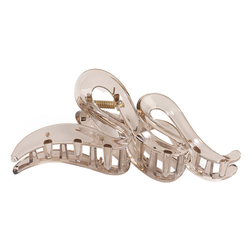 Large Wave Grab Hair Clip New Acrylic Style Hair Clip Korean Fashion Influencer Rear Brain Shark Hair Accessory