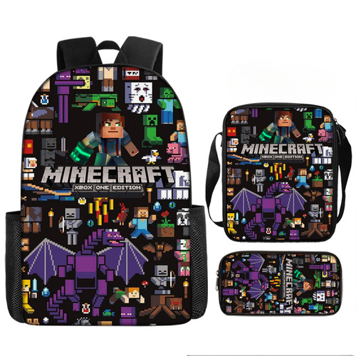 My World Cartoon Anime Elementary School 3rd and 4th Grade Lightweight and Study-Relief Storage Bag for Students