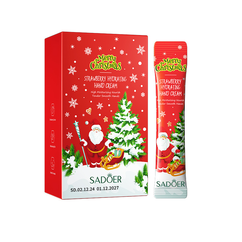 Inglés completo Sadoer Navidad Kiwi suave crema de manos hidratante anti-agrietamiento crema de manos comercio exterior transfronterizo image 7