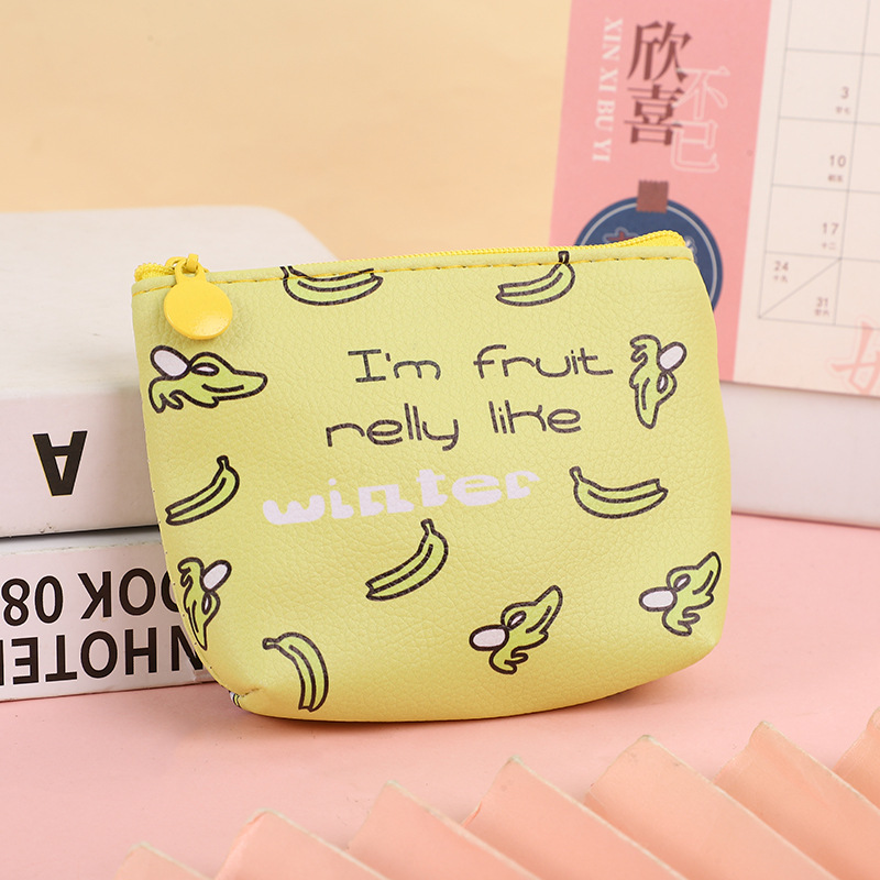 Estilo coreano fresco dibujos animados cremallera monedero corto cartera chica corazón lindo estudiante portátil caso clave