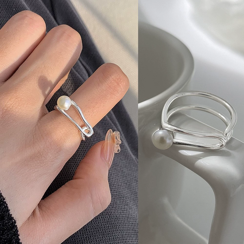 Accessory, nail decoration, small design ring, elastic strap, high-quality style, simple and elegant design