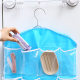 Transparent visual 16-grid storage hanging bag household supplies wardrobe hanging clothing underwear classification organizing bag