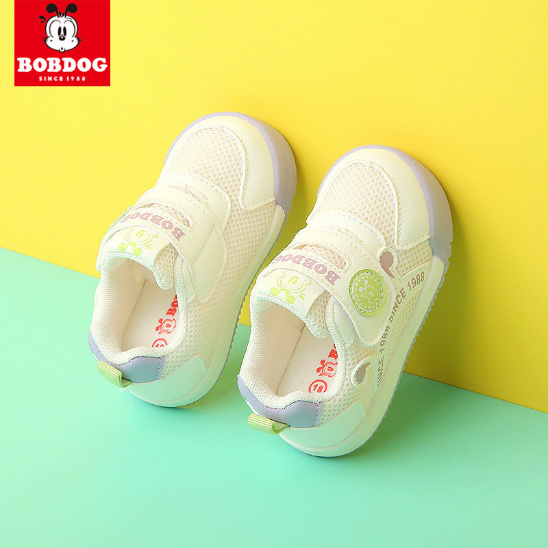 Babu Bean Children's Shoes Baby Girl's Toddler Shoes Spring Infant's Mesh Shoes Non-slip Breathable Boys' Mesh Shoes with Soft Sole