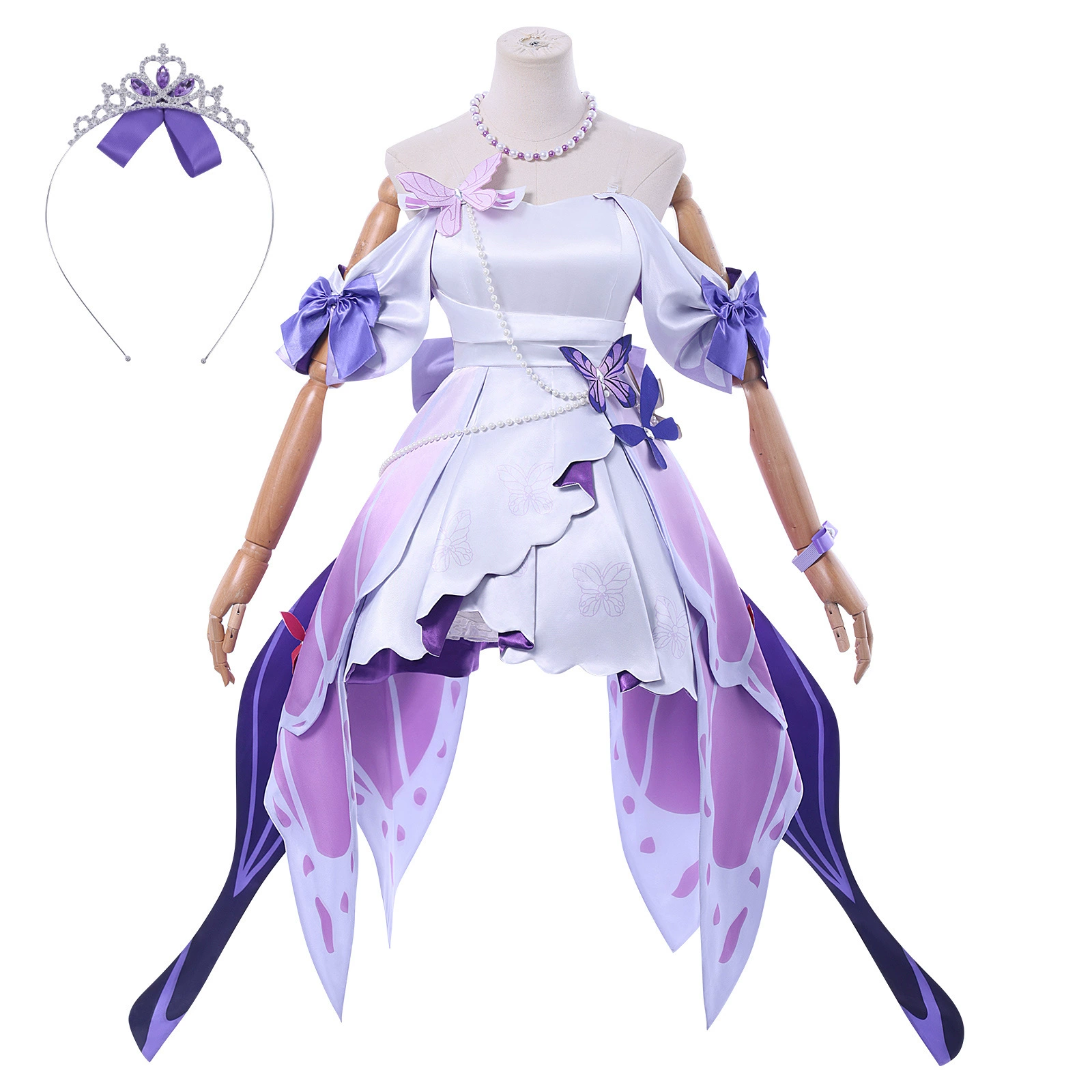 «伊萌 Collapse Star Dome Railway Concert Flaw Butterfly COS 2D Game Anime Role Playing Costume COSP»