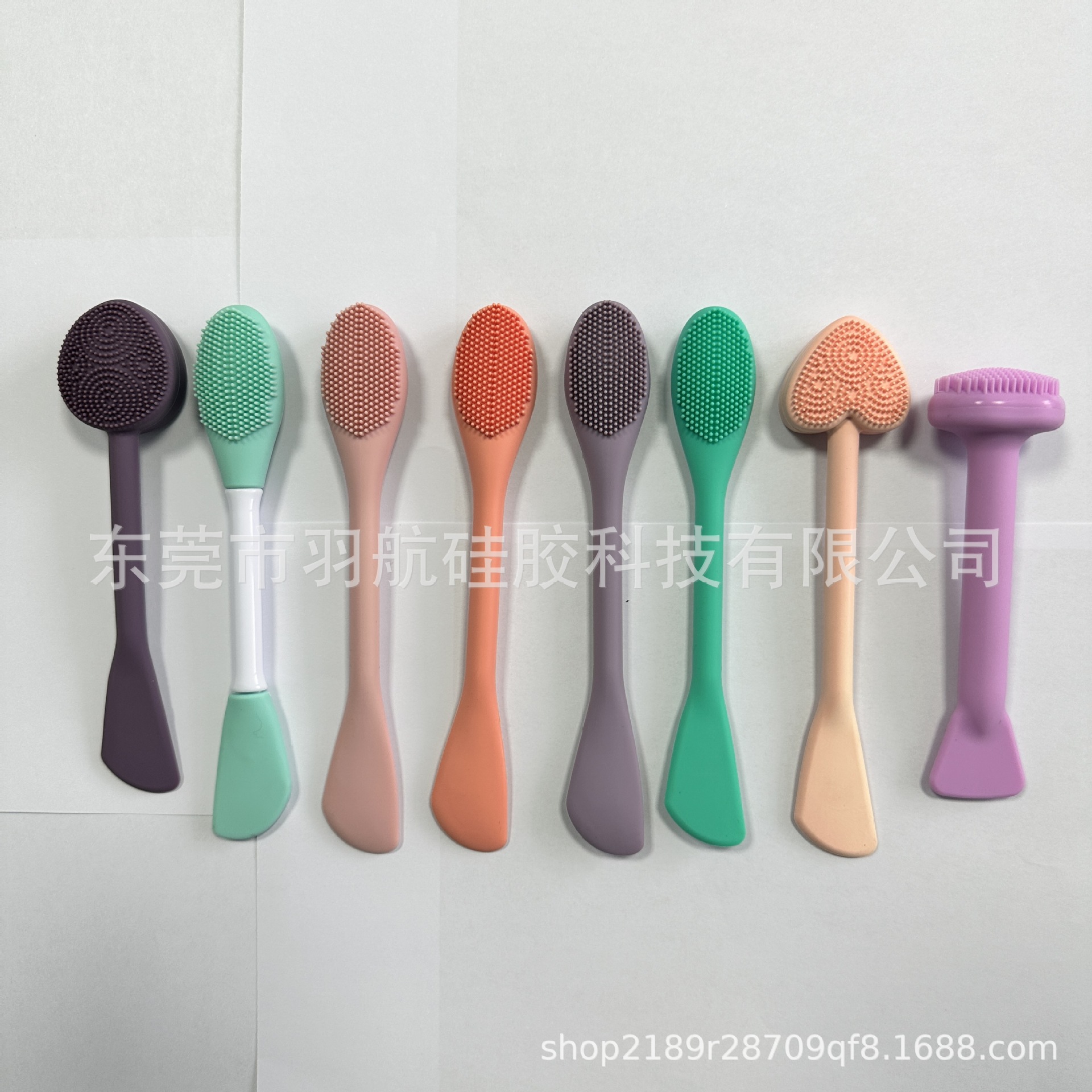 Silikon maske fırçası çift uçlu silikon maske sopa makyaj çıkarıcı fırça yüz temizleme silikon yüz yıkama fırçası çamur maskesi burun fırçası