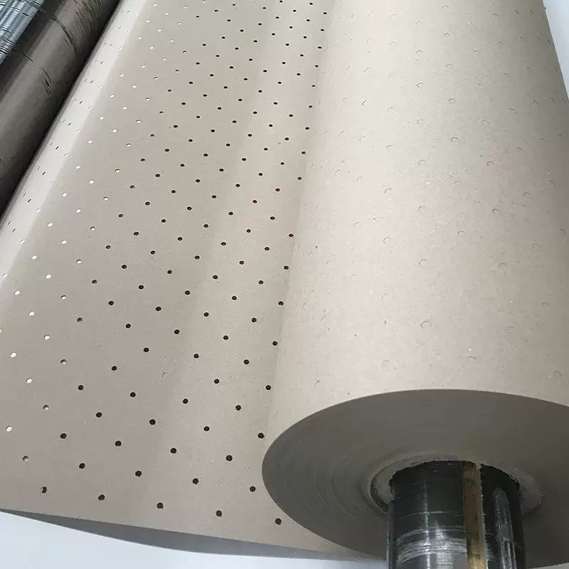 东莞厂家直销电脑自动裁床牛皮打孔纸 圆孔透气牛皮纸130克供应