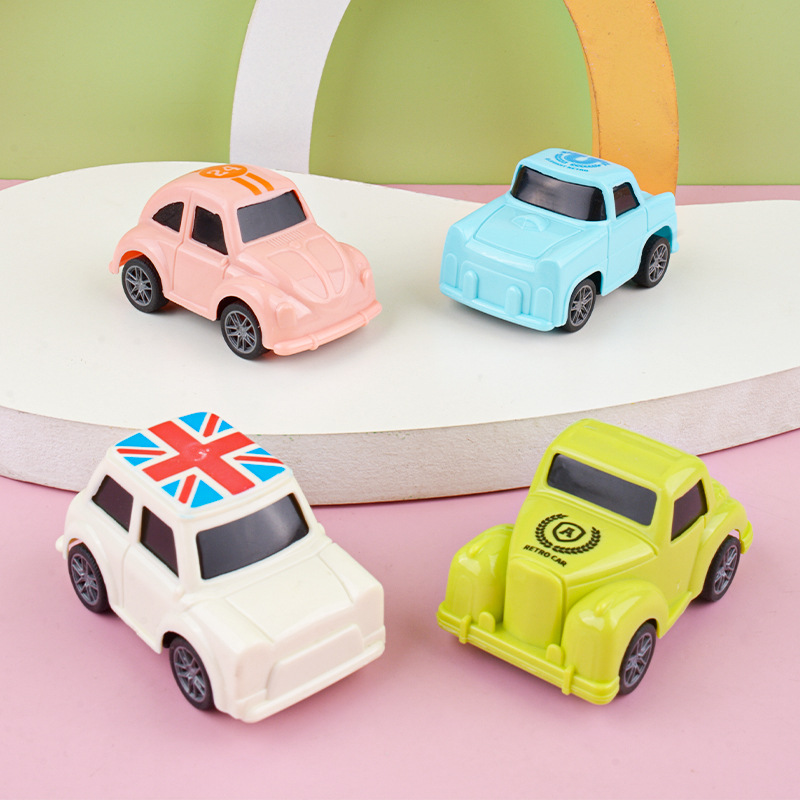 Coche de juguete al por mayor niños Tire hacia atrás mini coche niño simulación modelo clásico coche empuje pequeño regalo suministro