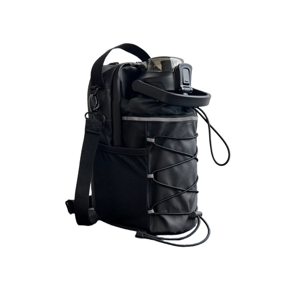 [Magnetic bag with 3 reflective strips] Black