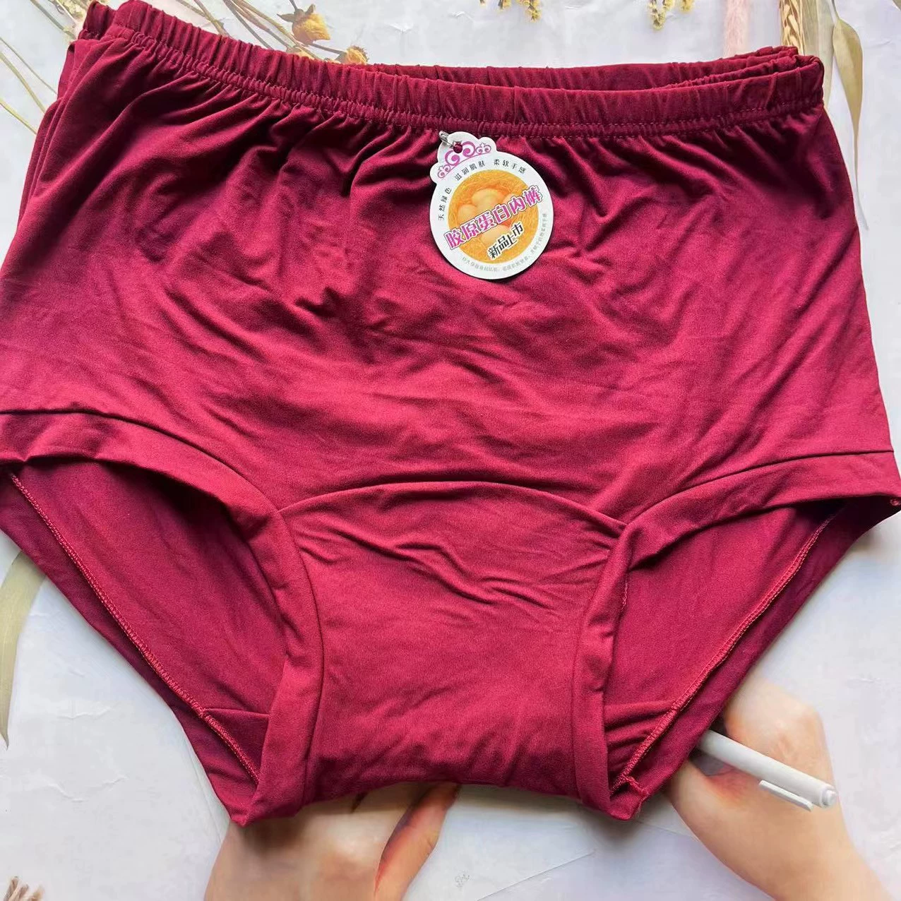 Леди с высокой талией Модаль большой размер мама трусики среднего возраста удобные мягкие хлопчатобумажные трусики с высокой эластичной треугольной трусики