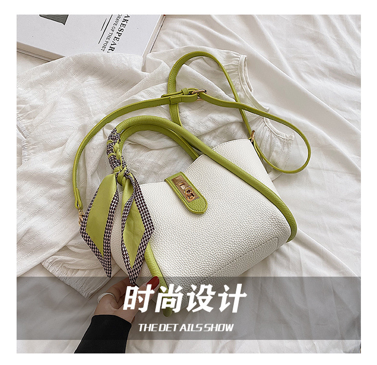 The new trendy women's bag for the summer of 2025, a simple commuting bucket bag with a large capacity and a single-shoulder handbag for women undefined