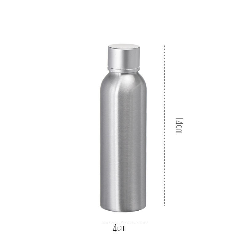 Botella de aerosol de aluminio de metal Botella de aerosol hidratante de tóner desinfección de alcohol pequeña regadera portátil sub-botella presionando botella vacía