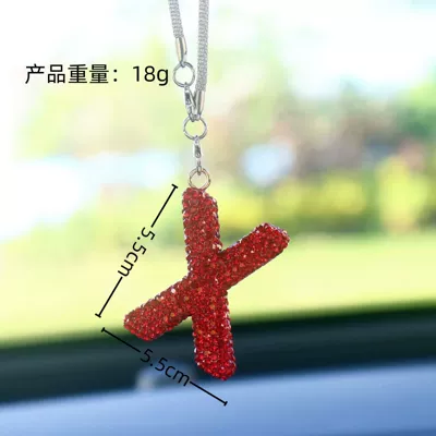 Car Pendant Car Interior Pendant | Car hanging - x-letter-car-pendant-big-red