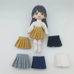 ob11 baby clothes pleated skirt ymy doll clothes bjd skirt 12 points body summer dress gsc body p9 can be worn