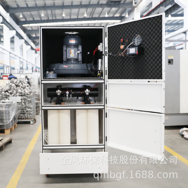 纺织化纤车间浮尘柜式集尘器 移动式工业脉冲除尘器