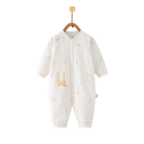 Baby one-piece suit, autumn and winter thin cotton long-sleeved baby clothing, baby crawling suit, unisex baby clothes, baby hariyoku