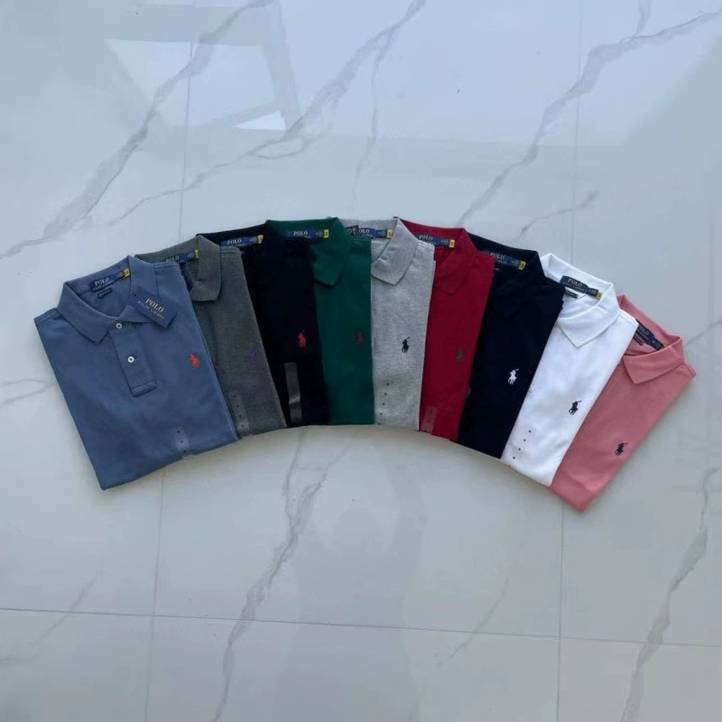 Поло мужское (Ralph Lauren) летнее короткий рукав, с вышитым пони, повседневное