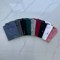 Spring and Summer RL Ralph Lauren Short Sleeve Pony Embroidered POLO Shirt Lapel Pearl Cotton Casual Business Men's T-Shirt