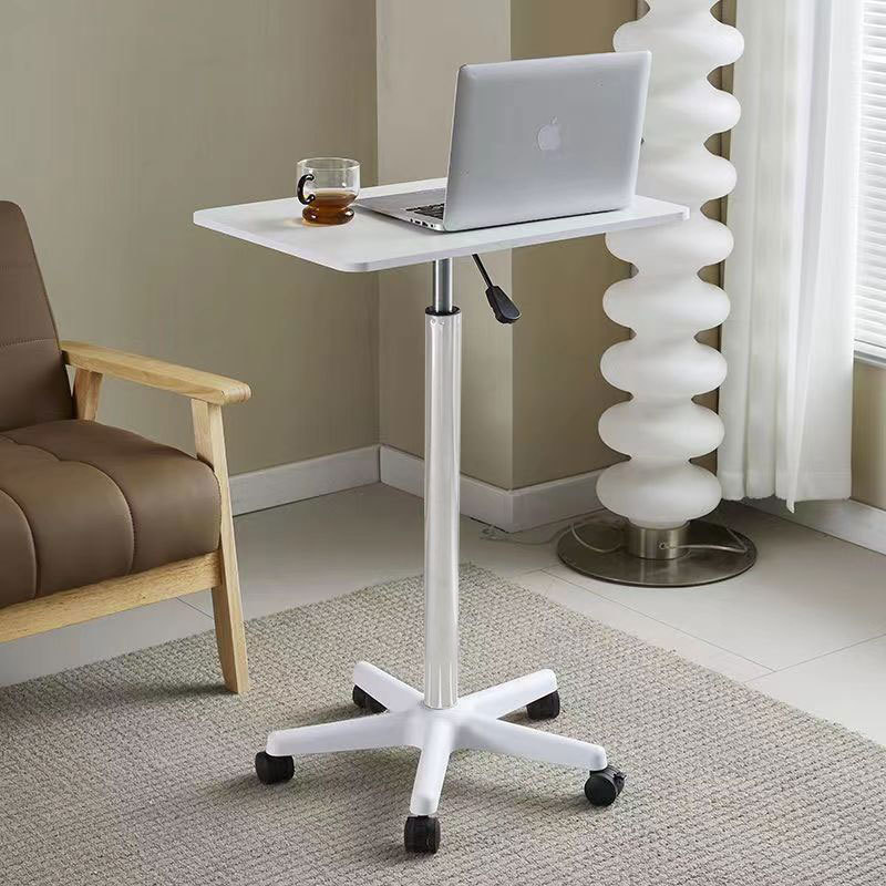 Pulley Mobile Small Table Standing Workbench Liftable Small Bedside Table Laptop Office Desk