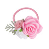 Children's brand cute fresh hair rope for princess, flowered, simple and elegant design