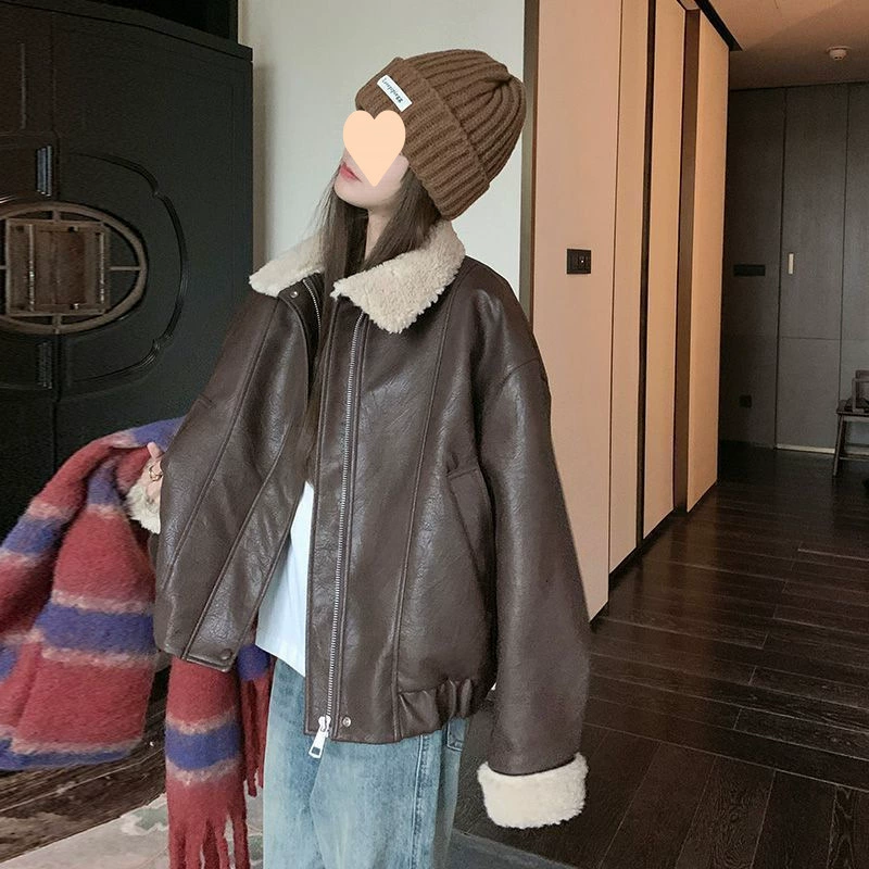 Retro short winter jacket, American style
