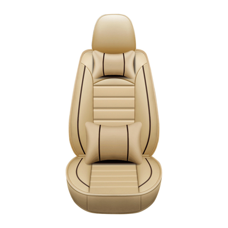 Fundas de asiento de coche nuevas para verano, cojines de asiento completos, cojines para cinco plazas, cojines de coche para las cuatro estaciones, fundas de asiento universales de cuero