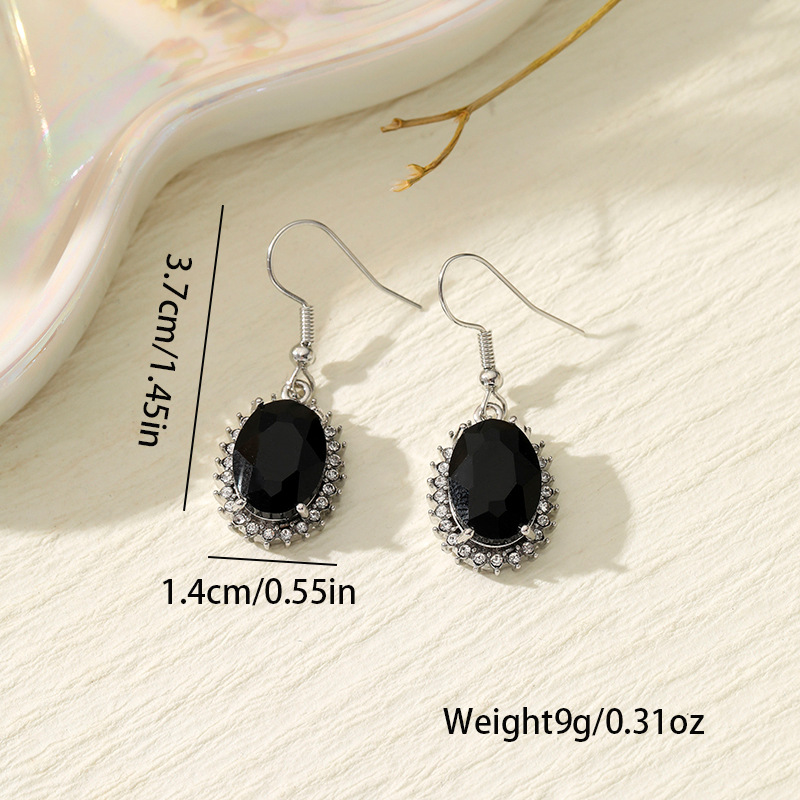 Fuente transfronteriza de aretes de lujo ligero de alto nivel, nicho universal, fábrica de aretes de diamante de mujer image 4