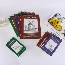 笔记本记事本;画纸、画布;线圈本