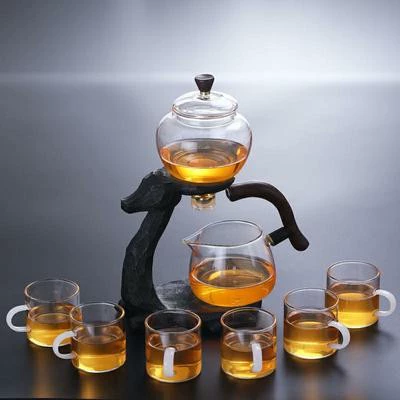 Jixiang Fulu automatic tea brewing device + 6 color cup Real hair 6 color cup
