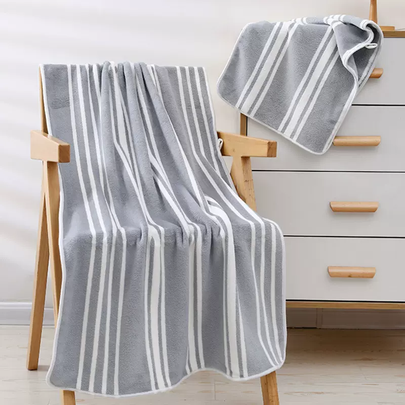 加厚珊瑚绒毛巾浴巾套装柔软吸水不掉毛居家洗澡巾洗脸巾暖绒