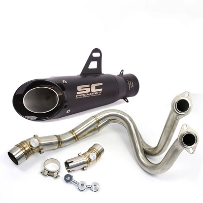 and Middle Sections, Motorcycle exhaust pipe - full-set-o
