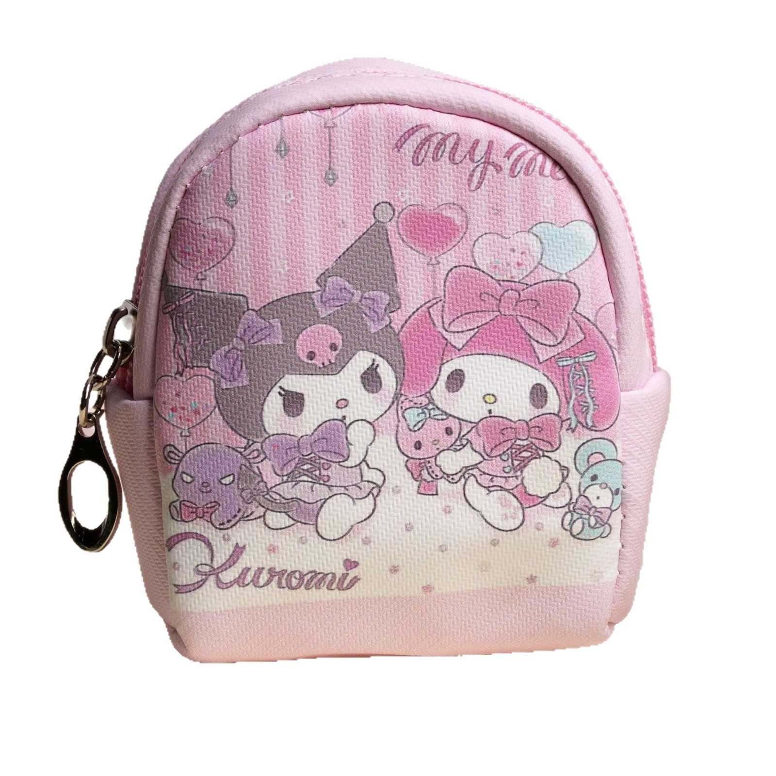 Monedero Mini Animado de Cuero PU Impermeable para Almacenamiento Doméstico