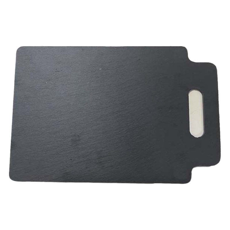 Vajilla creativa de estilo japonés Restaurante occidental Placa de roca Placa rectangular de pizarra negra Placa de sushi Placa oscilante Placa de pizarra