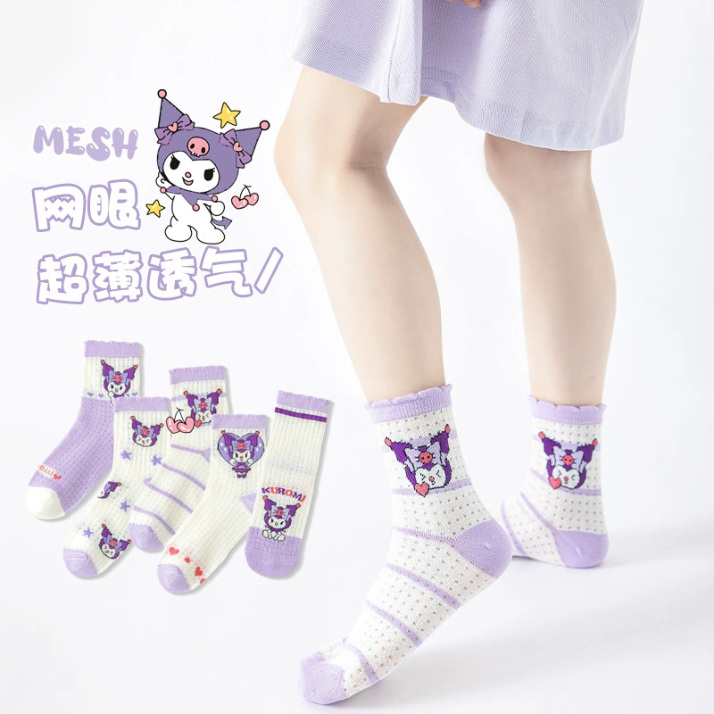 Summer children's cartoon thin breathable socks, for teenagers