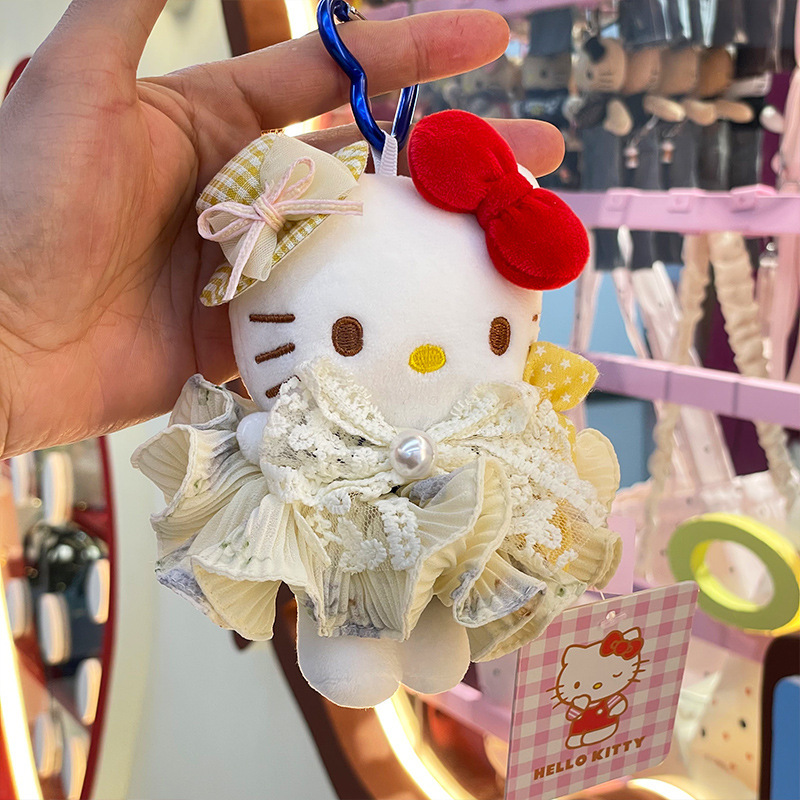 [Only Doll Clothes] 10-14cm Cute Kt Cat Pendant Costume Doll Clothes Princess Gauze Skirt Set DIY Doll Accessories