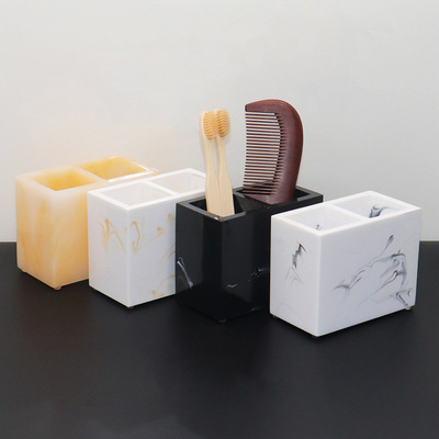 Northern Europe Teeth with box Electric Toothbrush resin Wash and rinse appliance multi-function Storage rack comb Toothbrush holder hotel
