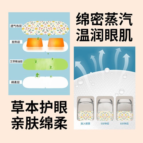 Wholesale steam eye mask, hot compress disposable sleep eye patch for children, student blackout eye mask manufacturer