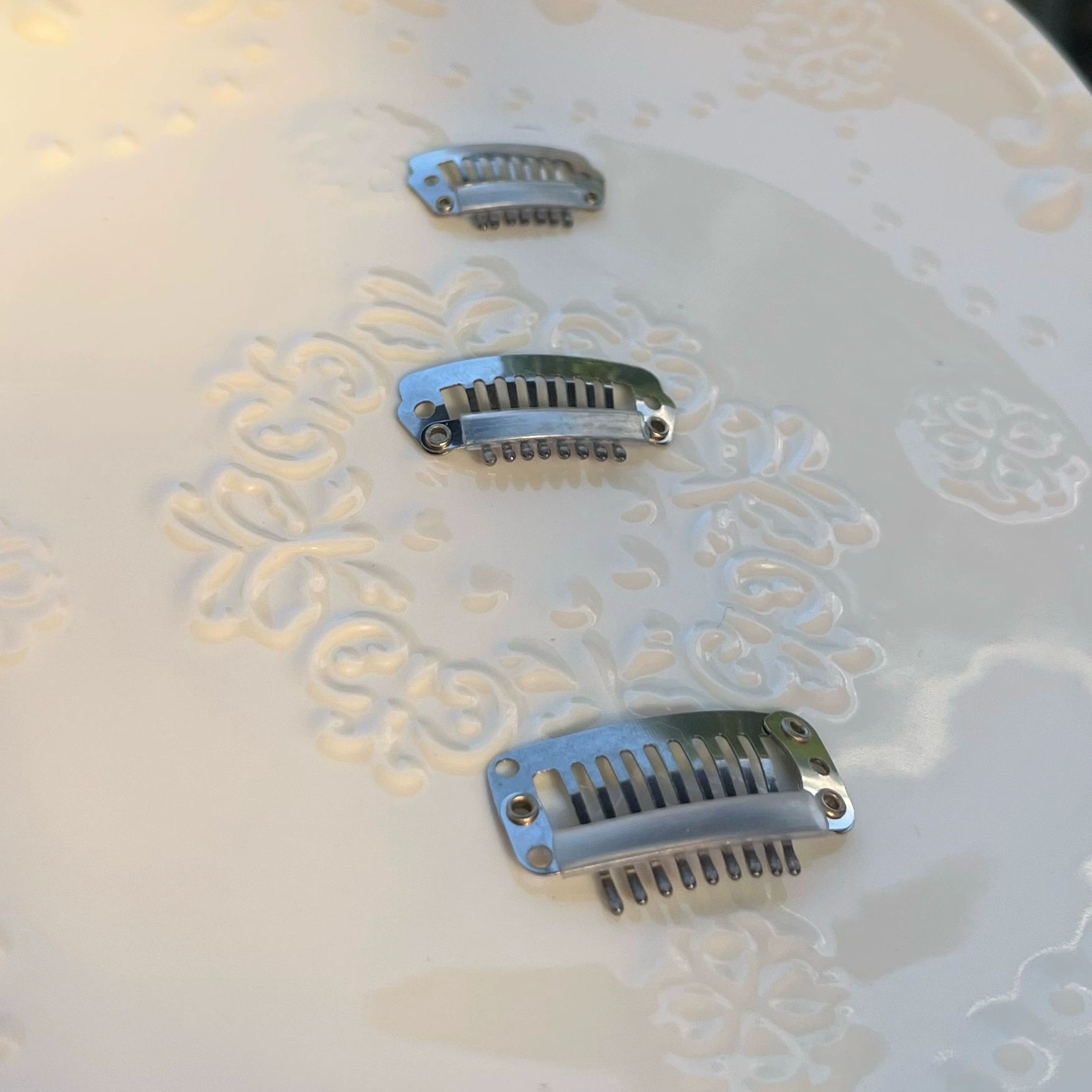 Нержавеющая сталь моется с водой, цвет, цвет, заколка для волос домашних животных