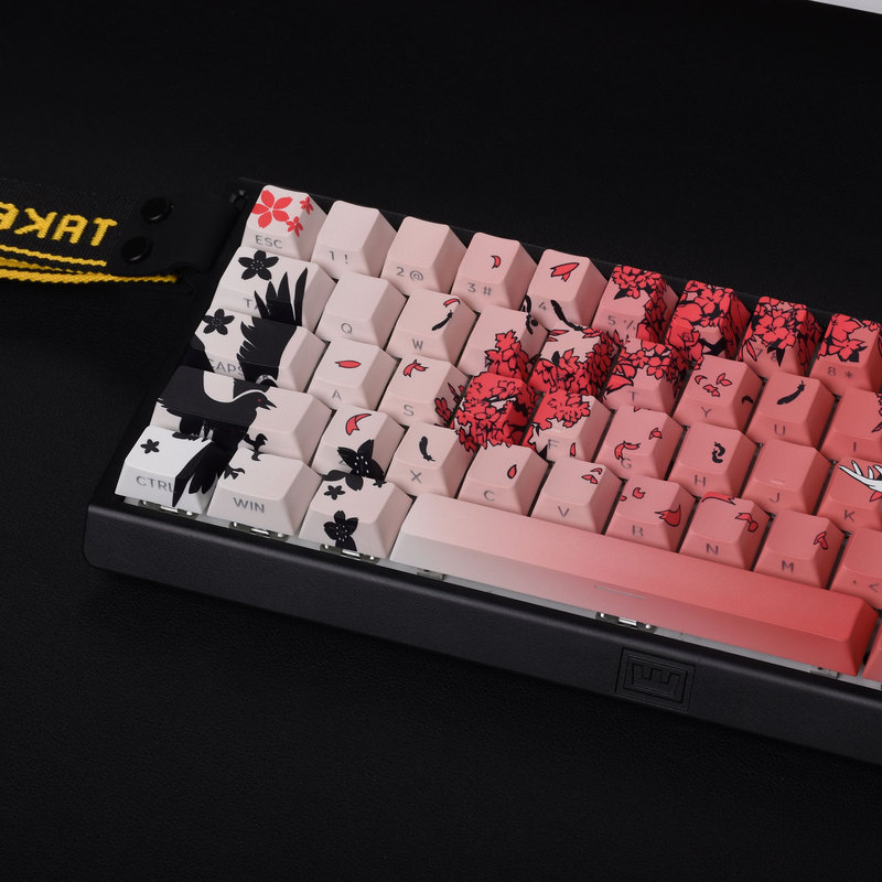 Womier Markima Sakura Raven Keycap Fit wooting60he Tarantula Mechanical Wireless Keyboard