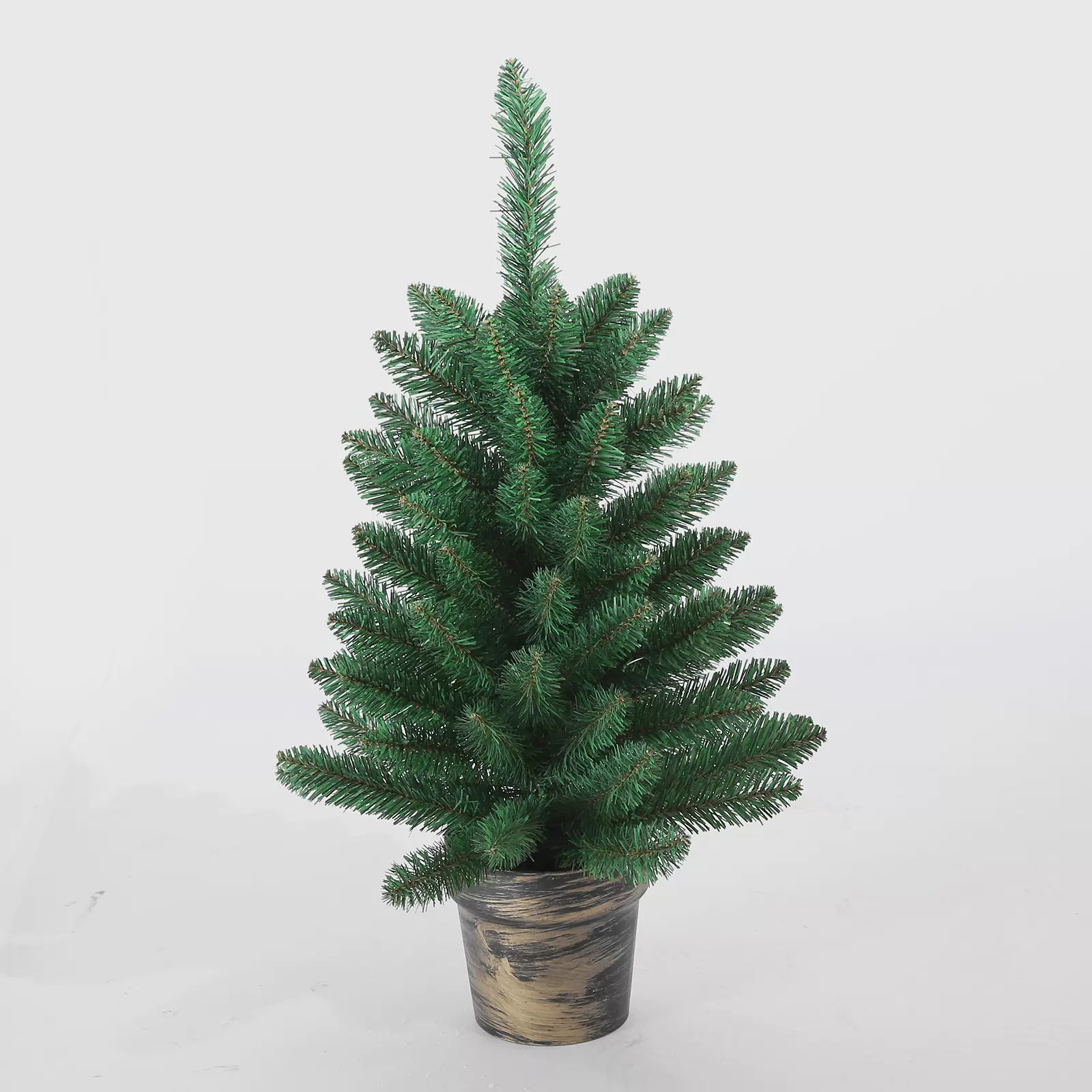 亚马逊热销80CM仿真绿植盆景迷你圣诞树摆件圣诞节场景布置