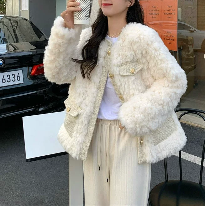 Бархатная куртка, в стиле Chanel, женская текстурная тёплая верхняя одежда, яркий сезонный образ