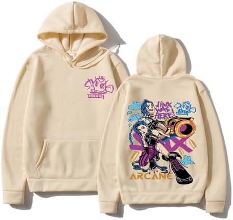 LSHNGKSDGNI Arcane-Jinx Unisex Hoodies, Hooded Sweatshirt