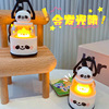 Night light, sophisticated keychain, cute bag decoration, car keys for camping, pendant, panda, wholesale