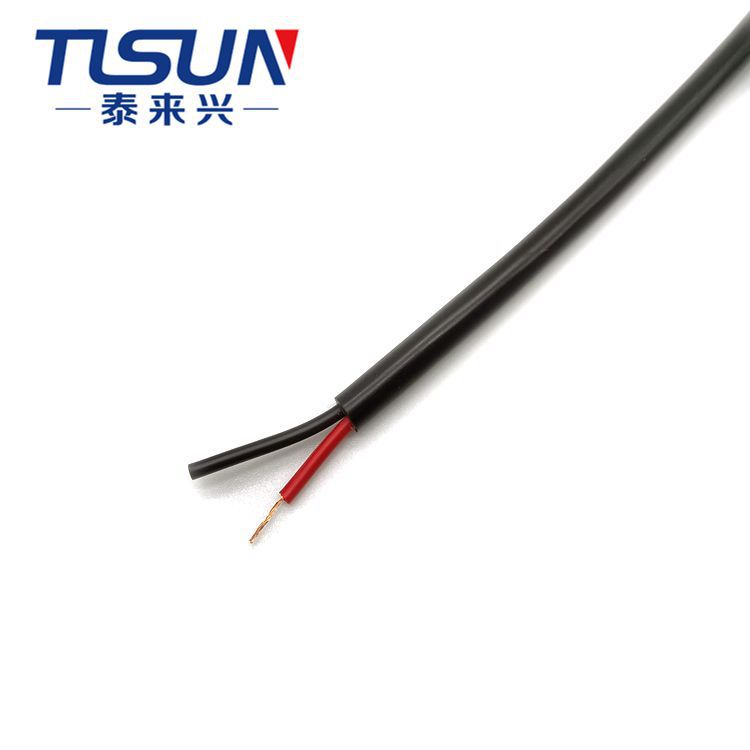 黑色电子护套线 2733 2X24AWG 耐温105℃ 电压600V  电子电器适用