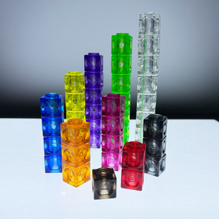 Baby Educational Toys Rainbow Transparent Building Blocks Kidsren 3-6 Years Old Thinking Training Mathematics Enlightenment Teaching Aids