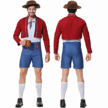 德国传统啤酒节服装 亚马逊新品印花西班牙斗牛士cosplay表演服