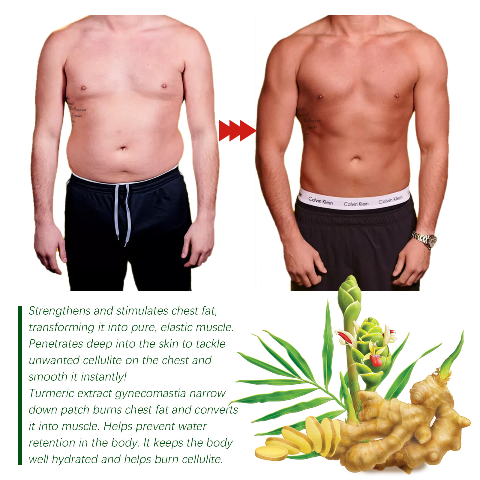 Straffendes Hautpflaster von EELHOE gegen schlaffe Brust von Männern_voghion.com