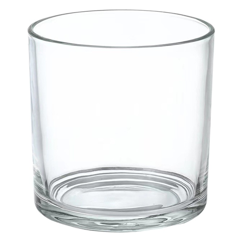 Vasos de vidrio transparentes para velas aromáticas al por mayor, portavelas de vidrio, adornos perfumados, vasos vacíos, recipientes para velas DIY, estilo nórdico