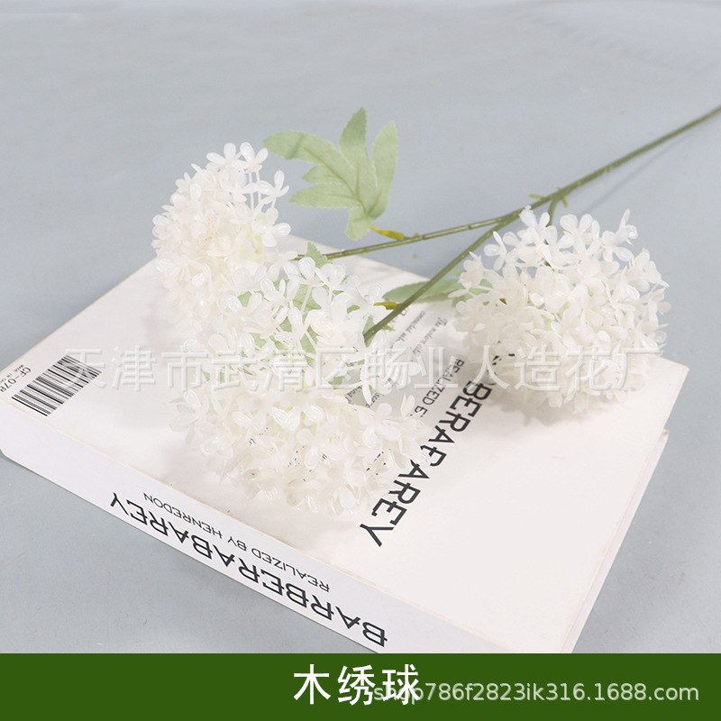 Flores artificiales blancas al por mayor para bodas, decoraciones de flores falsas, accesorios para techos de hoteles, flores artificiales blancas para celebraciones de bodas en salones de boda. image 68